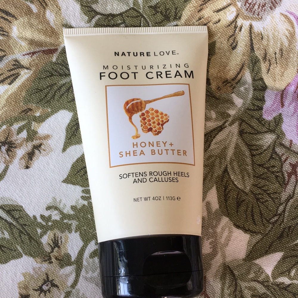 Nature Love Foot Cream Honey Shea Butter 4 oz NWT